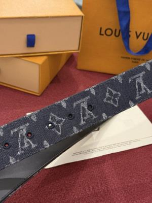 wholesale quality louis vuitton initiales monogram denim belt model no. 853